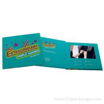 7 inch TFT screen lcd video greeting card For children's da